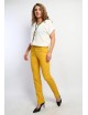 Pantalon jaune coupe droite femme