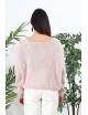 Pull en tricot rose