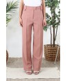 Pantalon tailleur rose