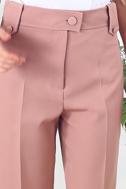 Pantalon tailleur rose