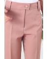 Pantalon tailleur rose