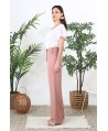 Pantalon tailleur rose