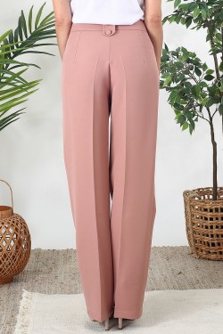 Pantalon tailleur rose