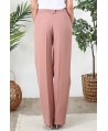 Pantalon tailleur rose