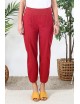 Pantalon stretch rouge