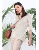 Pull manches 3/4 beige