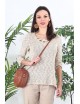 Pull manches 3/4 beige