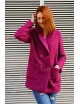 Manteau court tissus bouclette violet