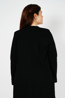 Vestes Noires Stretch Élégantes pour Femme