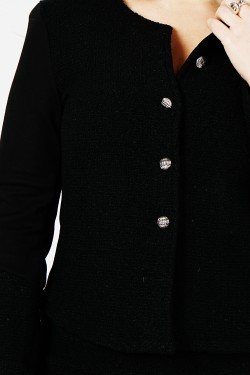 Vestes en Tweed Noir pour Femme les Plus Chic en 2024