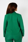 Veste Verte Courte Croisée | Élégance Française pour Femme