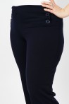 Achat en ligne de pantalon noir taille haute stretch pour femme.