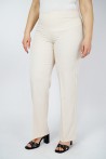 Pantalon nude coupe droite pour femme