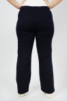 Mode Femme : Pantalon Taille Haute Marine avec Stretch