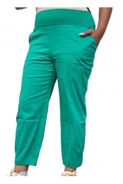 Pantalon stretch vert