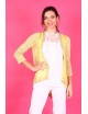 Gilet fluide ouvert jaune