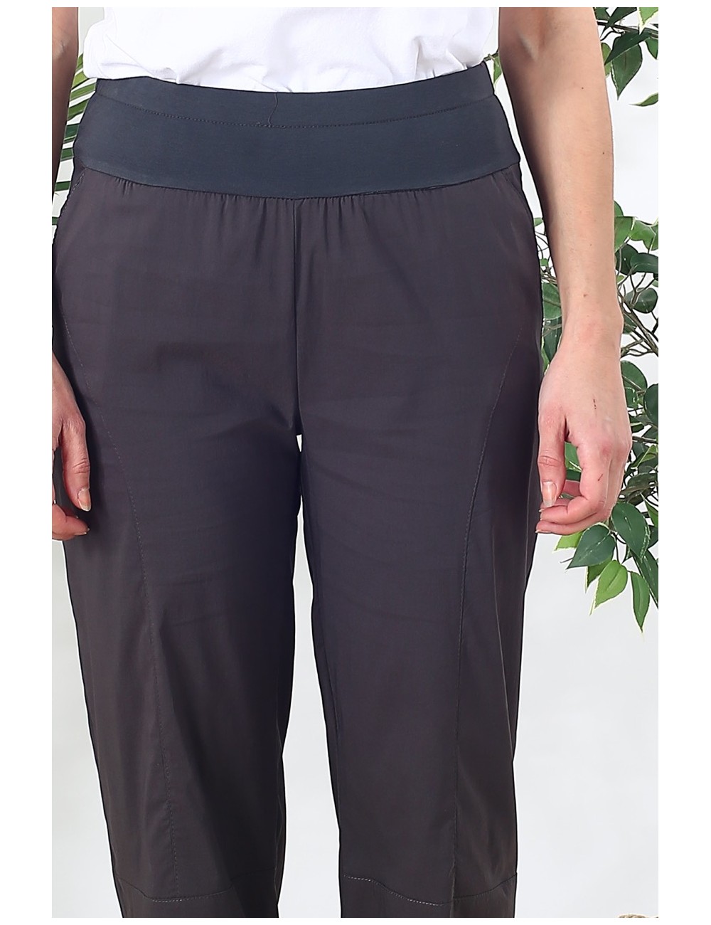 Pantalon stretch gris