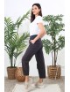 Pantalon stretch gris