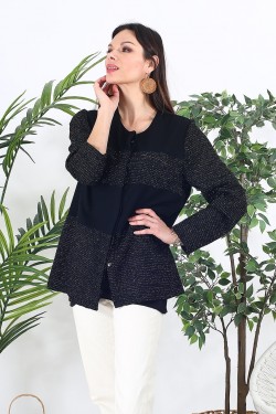 Veste noir pailletée