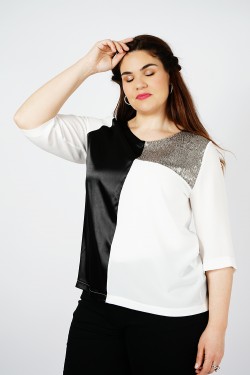 Tunique élégante à sequins pour un look chic et brillant.