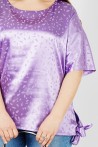 Tunique en Satin Lilas pour Femme