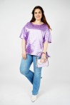 Tunique Femme en Satin Lilas:
