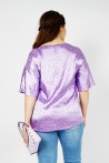Tunique en satin lilas. Idéale pour un look élégant en toute simplicité.