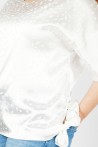 la Meilleure Tunique Écru Oversize en Satin
