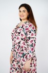 Chemise Femme Noire Fluide Imprimé Floral | Disponible à Paris