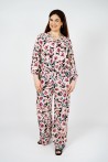 Mode française en direct de Paris : Chemise noire à motif floral pour femme