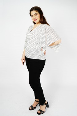 TOP ECRU ENCOLURE ZIP