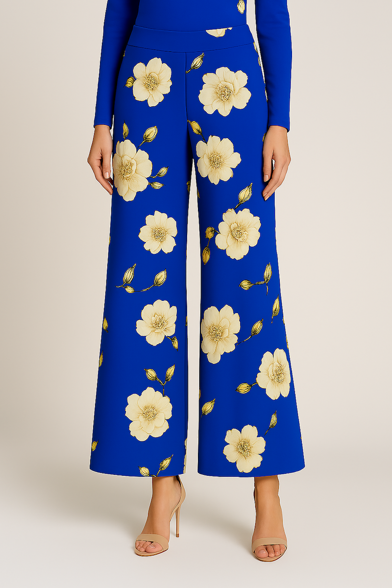 Pantalon Coupe Droite à Motifs – Simplicité et modernité