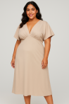 Robe fluide à Col V – élégance minimaliste