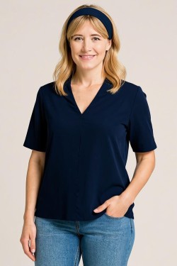 Tunique à col V – Élégance simple