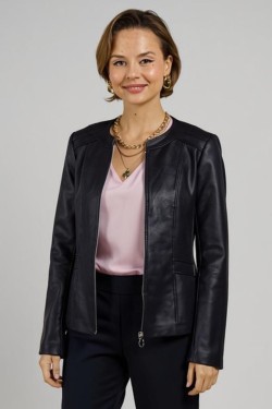 Veste Blouson Cintrée en...