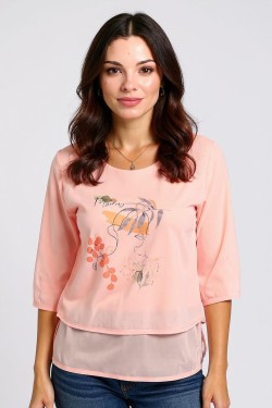 Blouse imprimé motif floral...